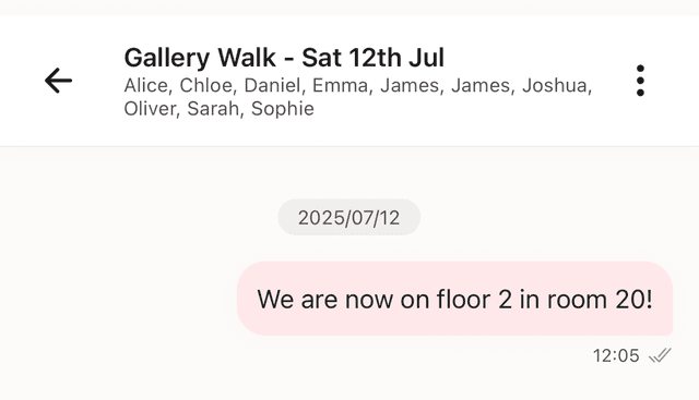 Connect in person - Event activity